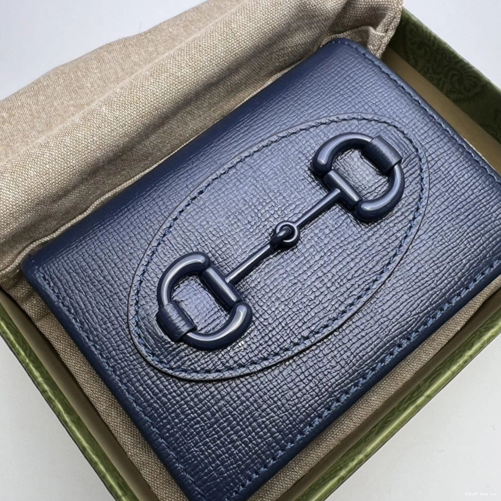First bag ru Horsebit card Gucci 1955 case wallet 0712